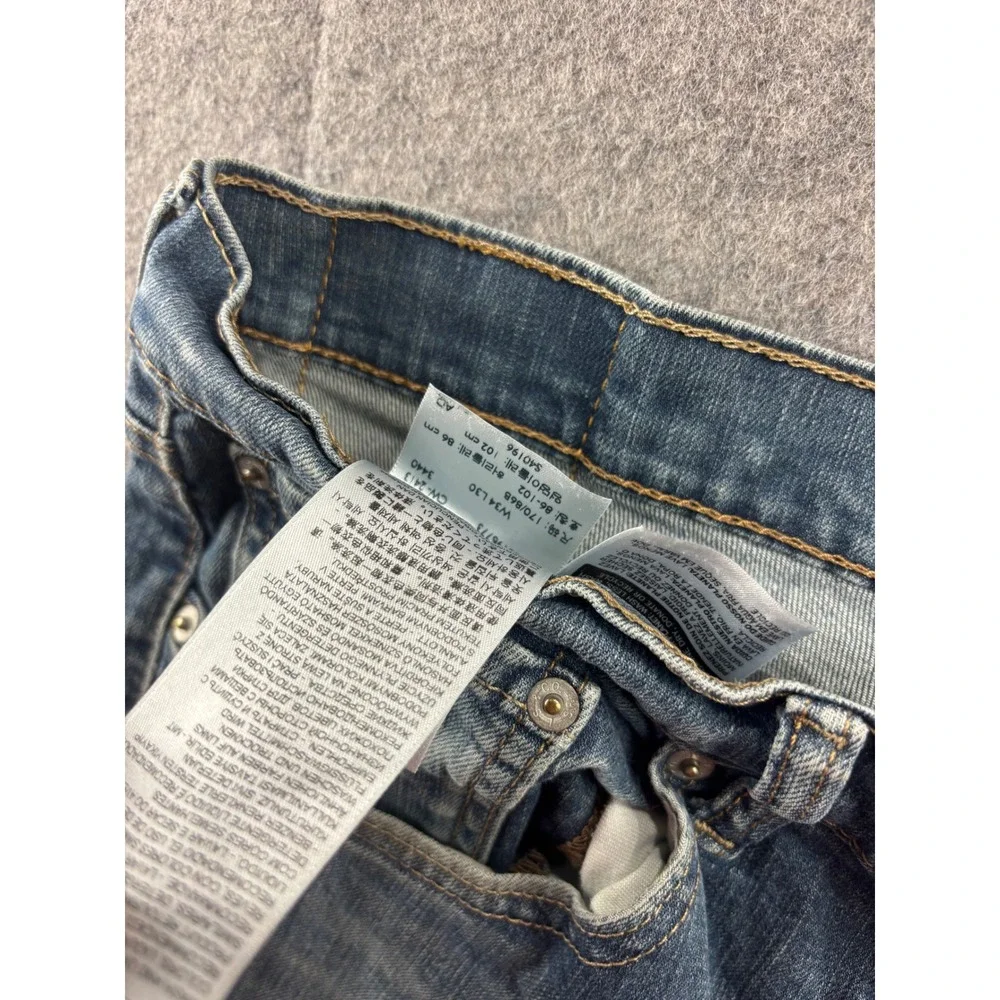 Levis 559 Relaxed Straight Jeans Mens 34x30 Blue Denim Medium Wash Pants